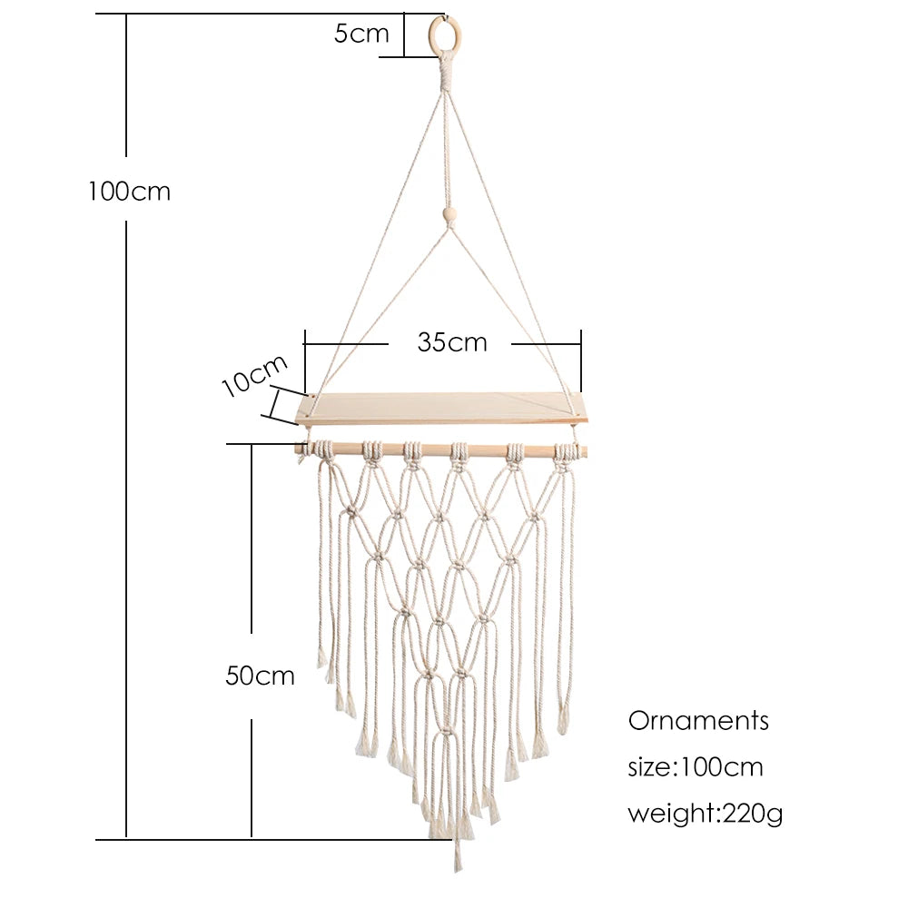 Etagère Murale Macramé