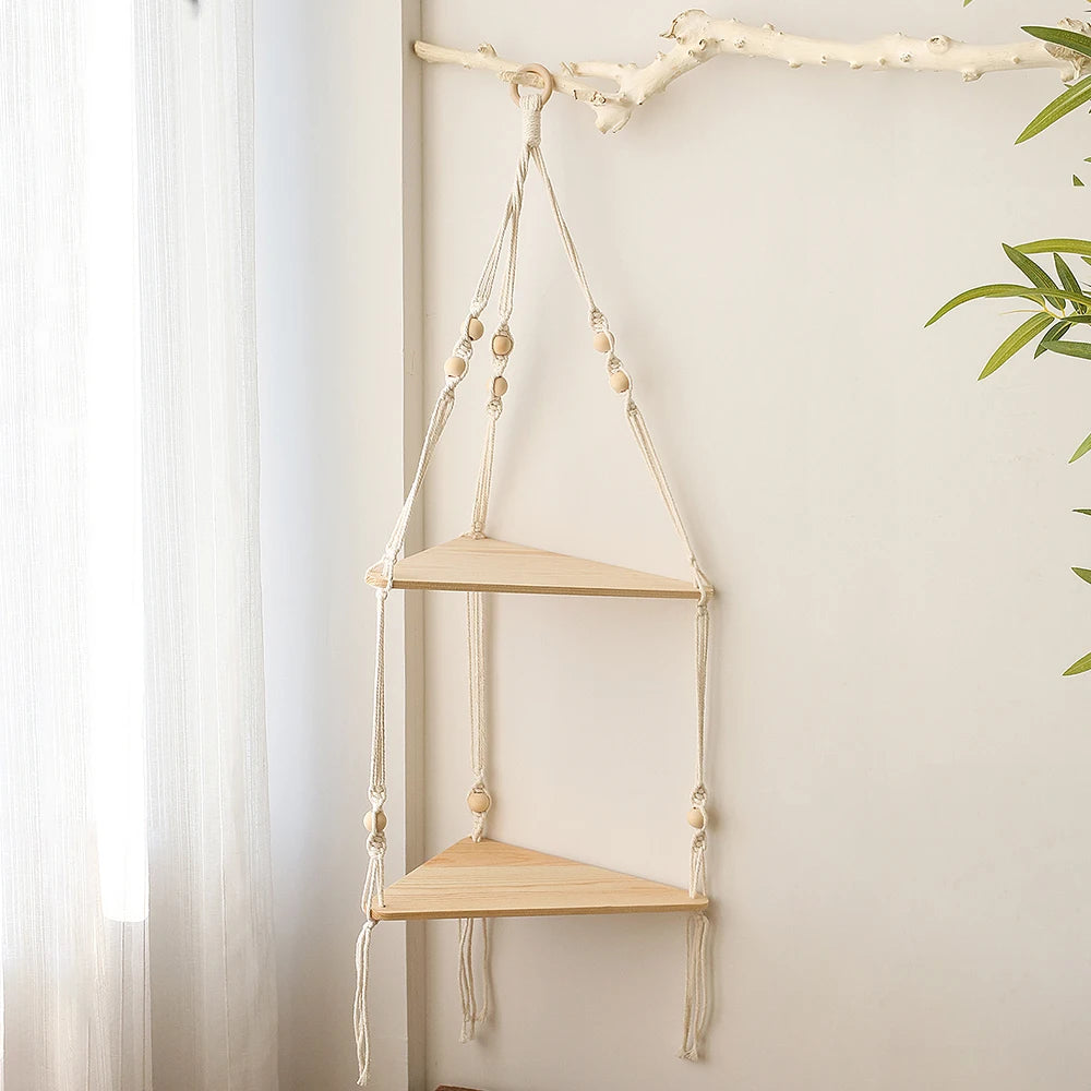 Etagère Murale Macramé