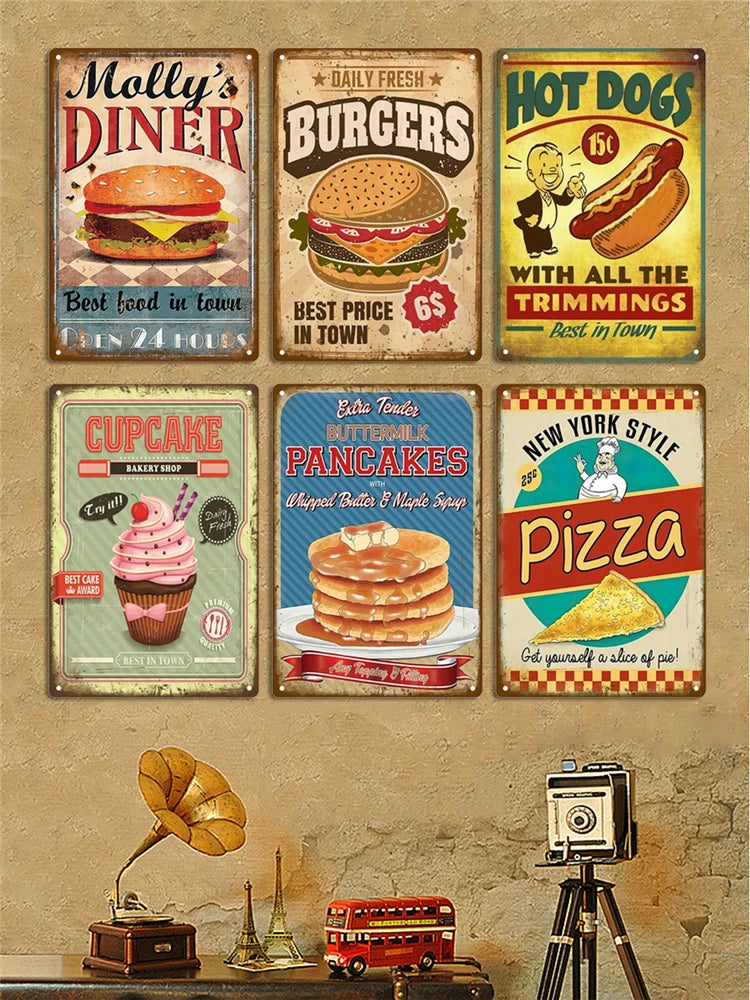 Décoration Murale Cuisine Vintage | 20 x 30 cm