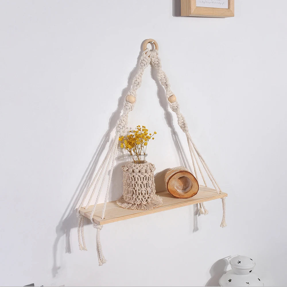 Etagère Murale Macramé