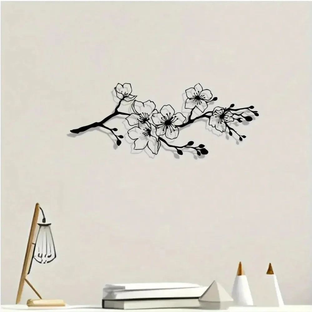 Décoration Murale Fleur En Métal | 30 cm de long