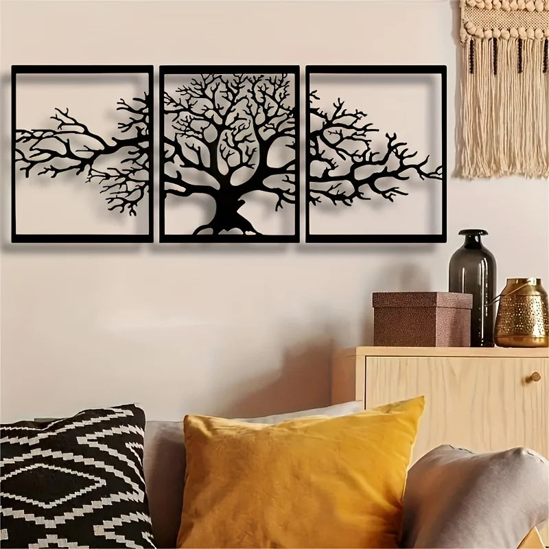 Grande Décoration Murale En Métal | 90 x 37,5cm