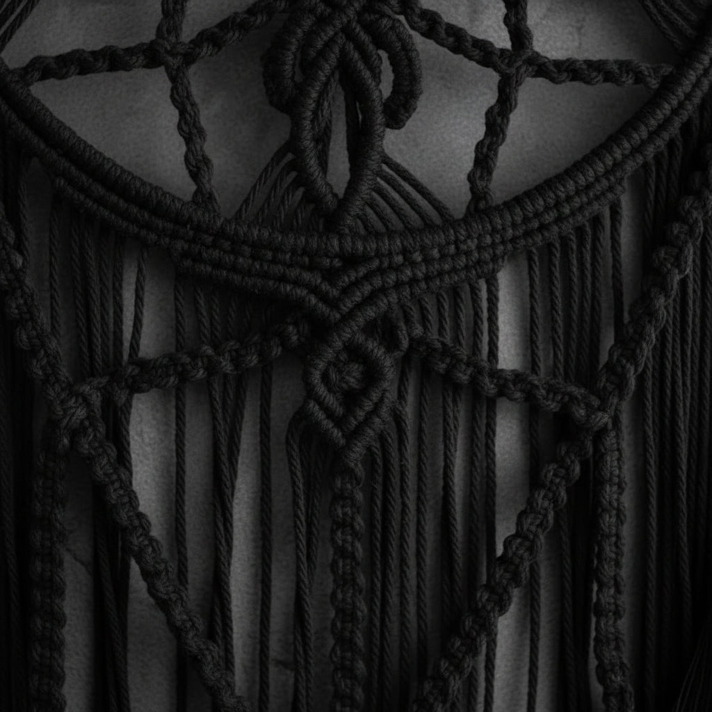 Macramé Mural Noir
