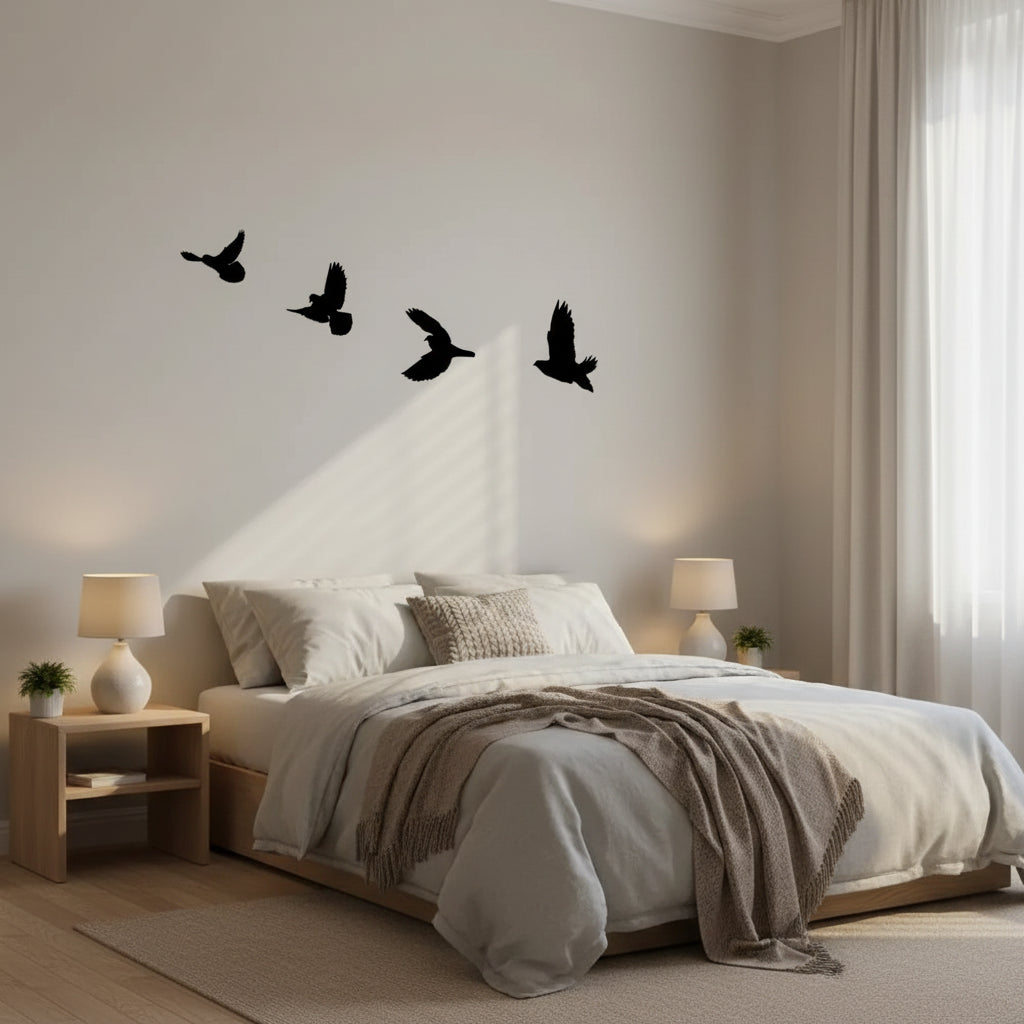 Décoration Murale Oiseaux Métal