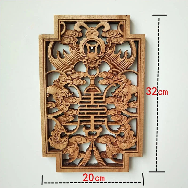 Décoration Murale Bois Sculpté | 32 x 20 cm