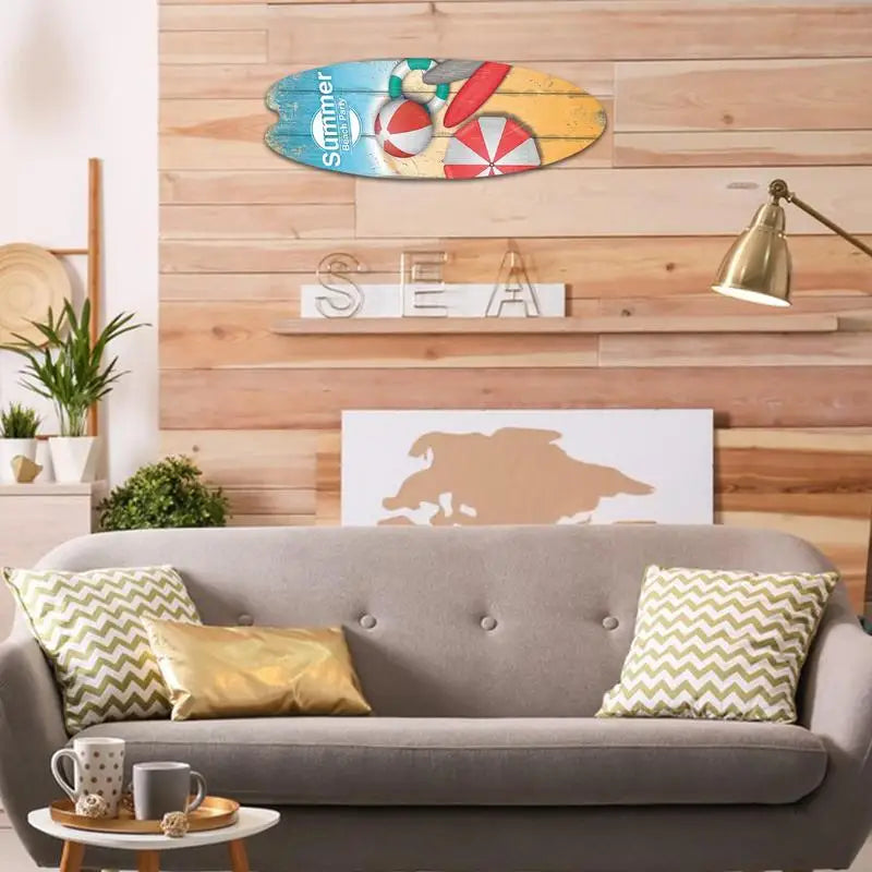 Planche De Surf Décoration Murale | 45 x 16 cm