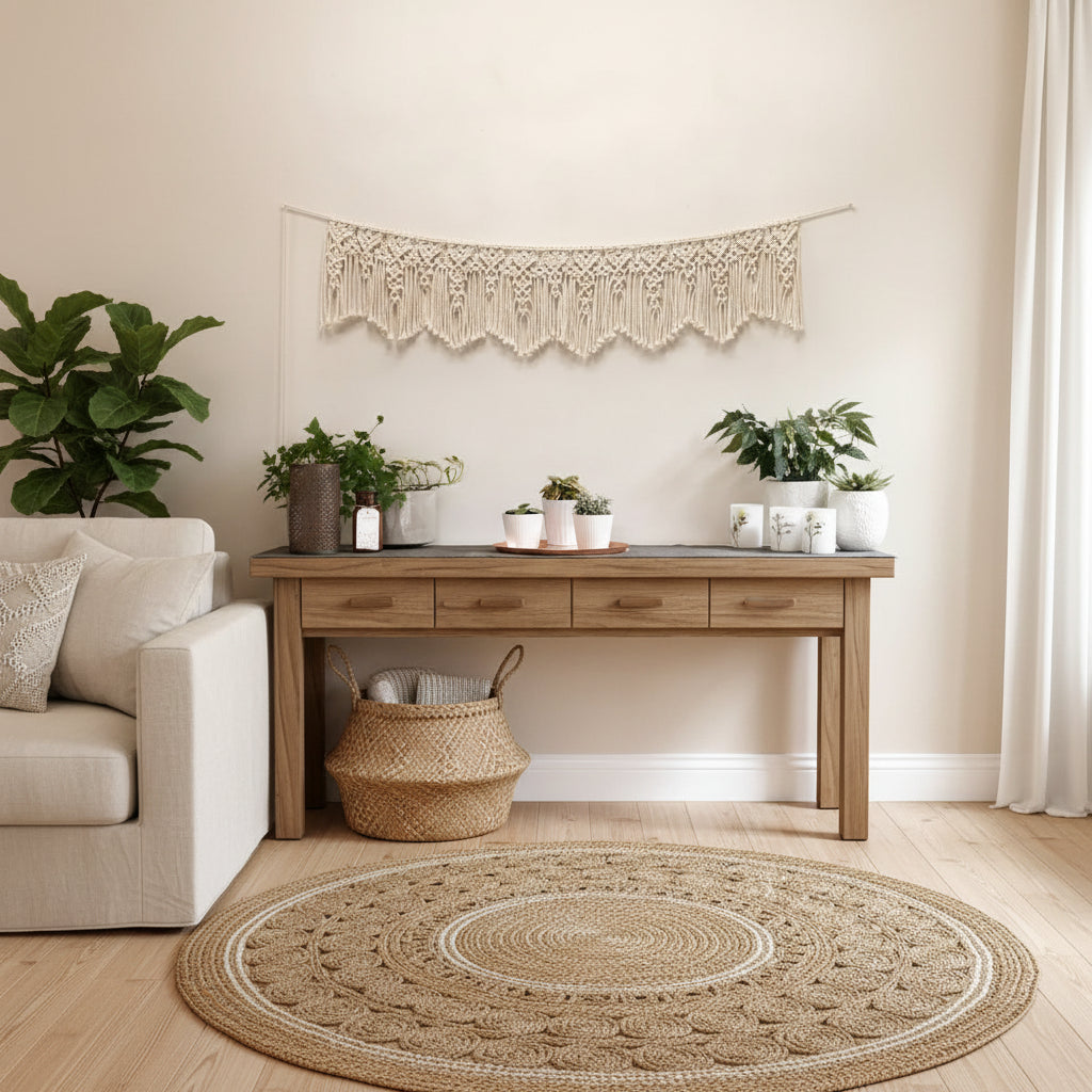 Grand Macramé Mural | 120 x 125 cm