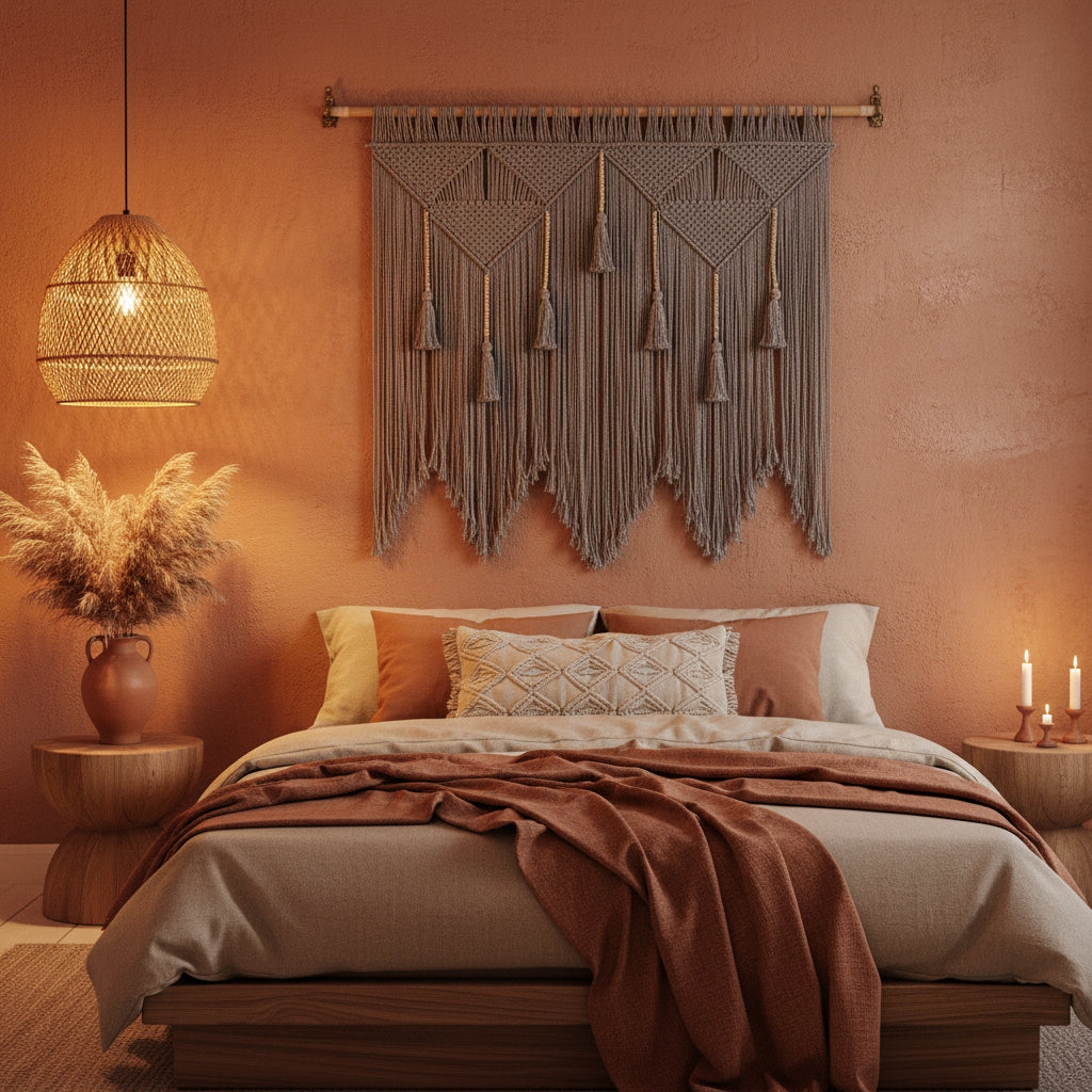 Macramé Mural Gris