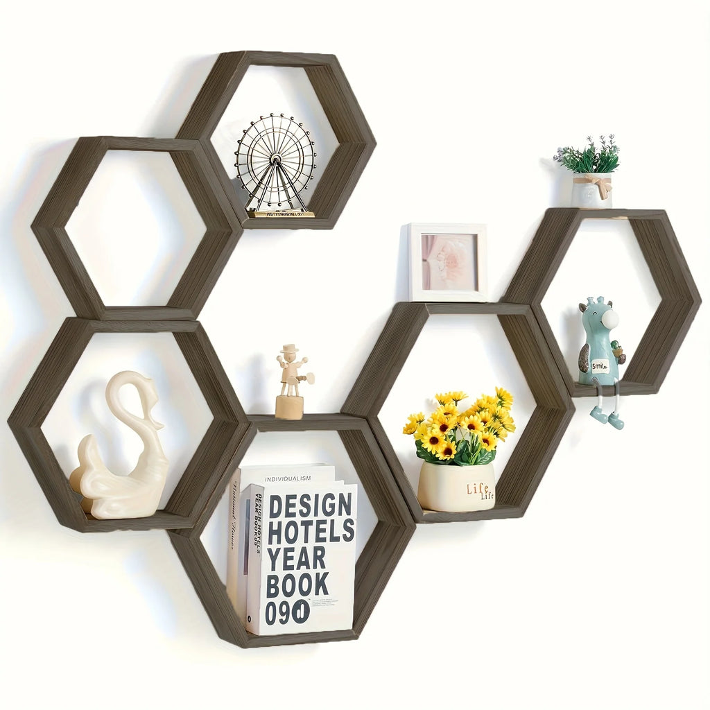 Décoration Murale Hexagonale Bois