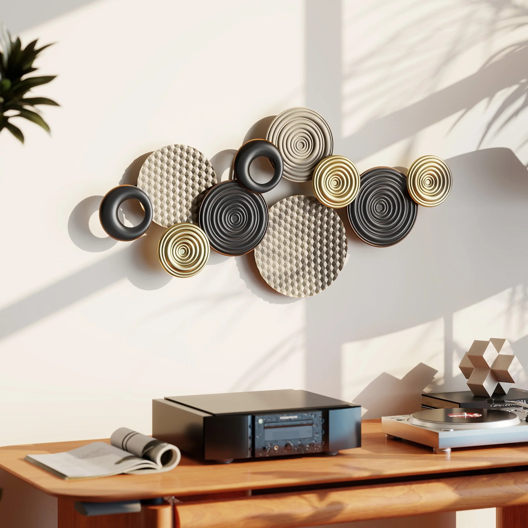 Décoration Murale En Fer Design | 100 x 50 cm