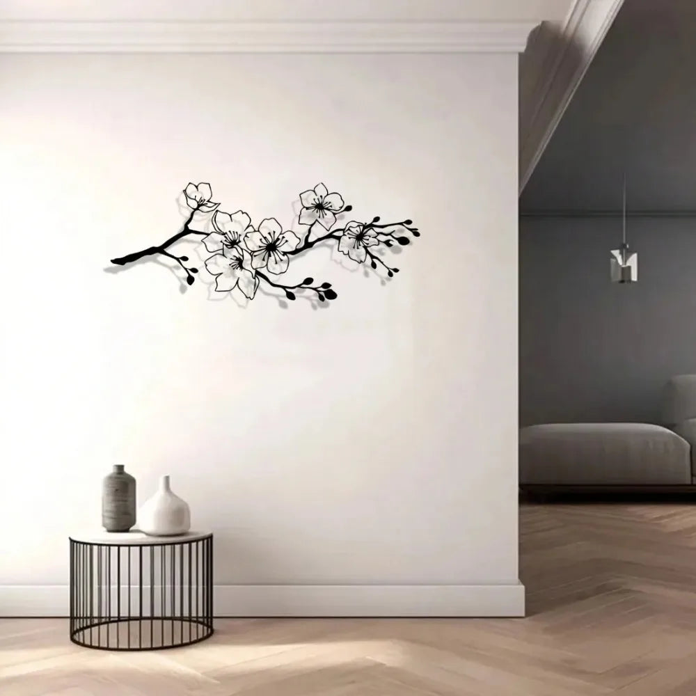 Décoration Murale Fleur En Métal | 30 cm de long