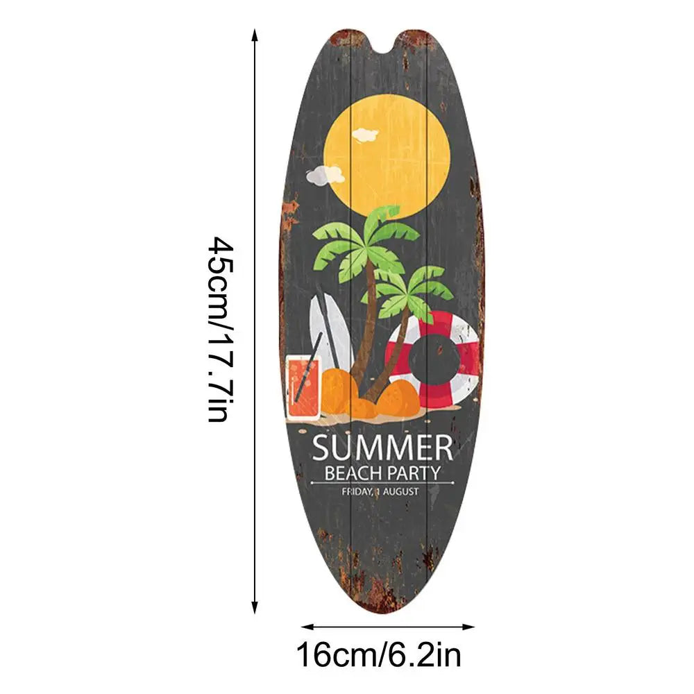 Planche De Surf Décoration Murale | 45 x 16 cm