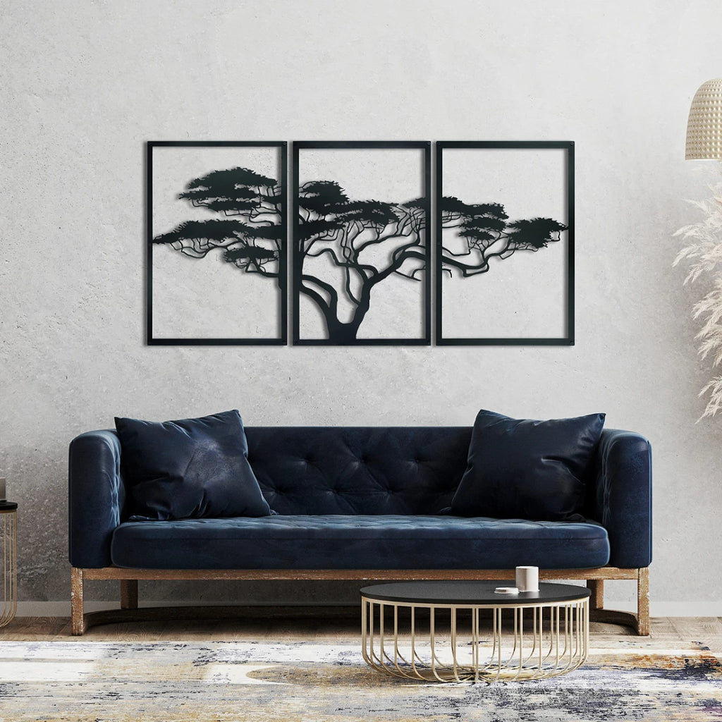 Décoration Murale Arbre Métal | 93 x 39,5 cm