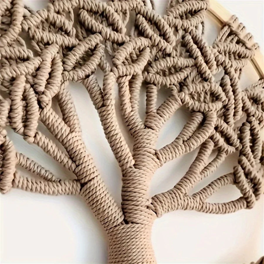 Arbre De Vie Décoration Murale Macramé | 30 x 75 cm
