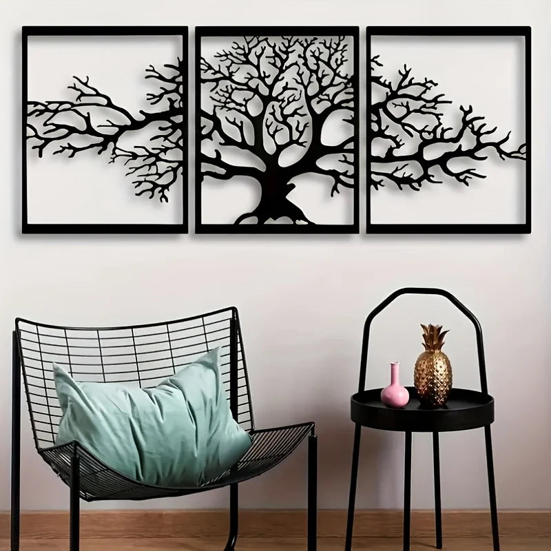 Grande Décoration Murale En Métal | 90 x 37,5cm