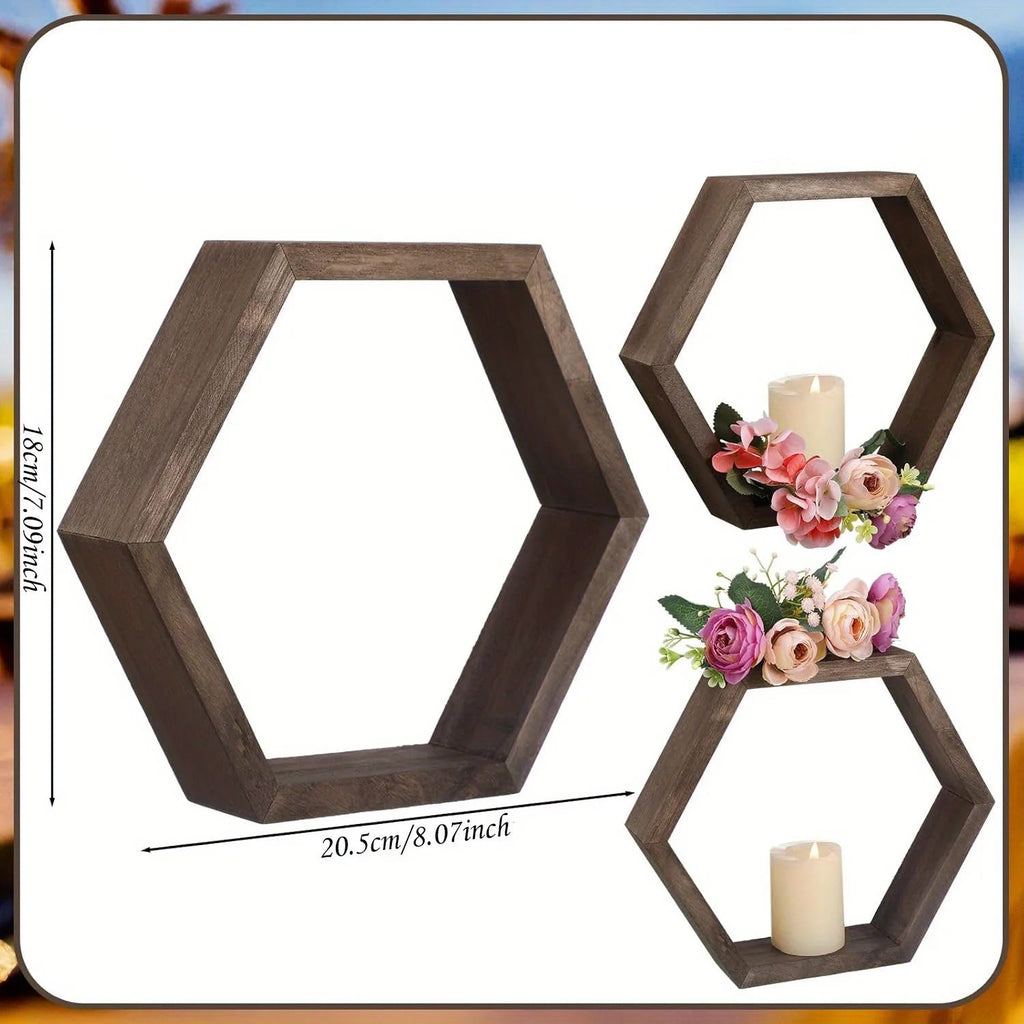 Décoration Murale Hexagonale Bois