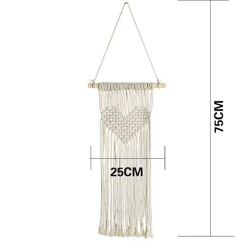 Macramé Mural Coeur | 75 x 25 cm