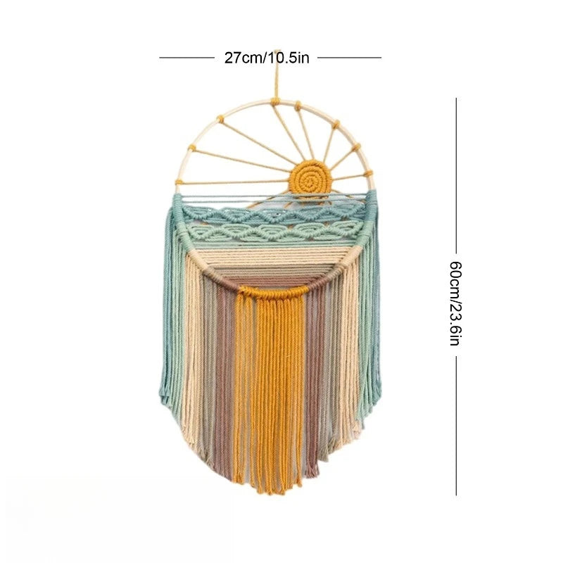 Cercle Macramé Mural | 27 x 60 cm