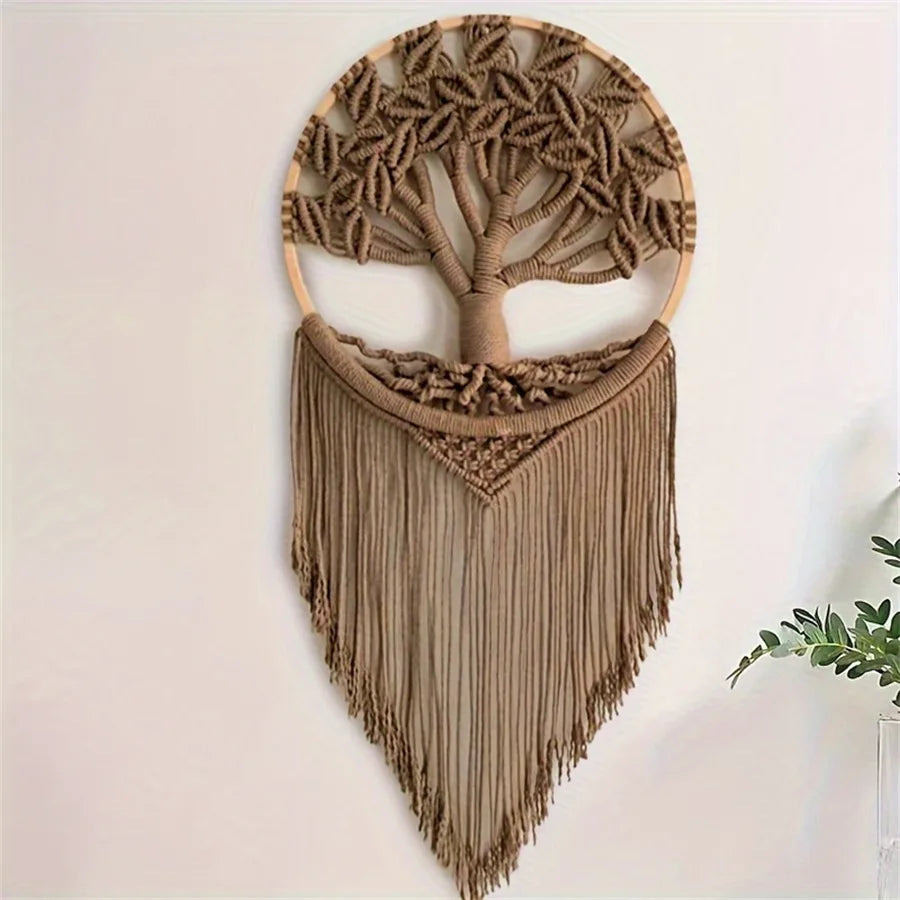 Arbre De Vie Décoration Murale Macramé | 30 x 75 cm