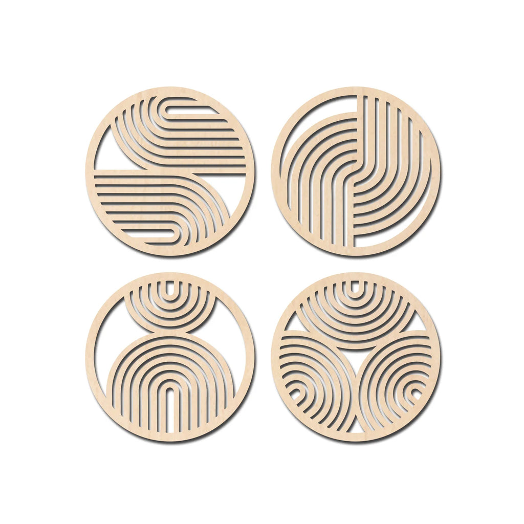 Décoration Murale Scandinave Bois | 20 cm de diamètre