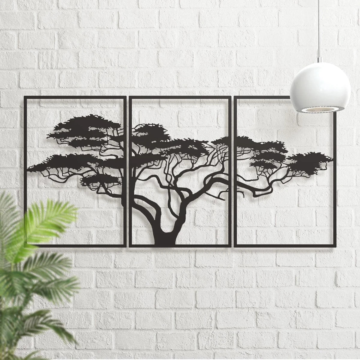 Décoration Murale Arbre Métal | 93 x 39,5 cm