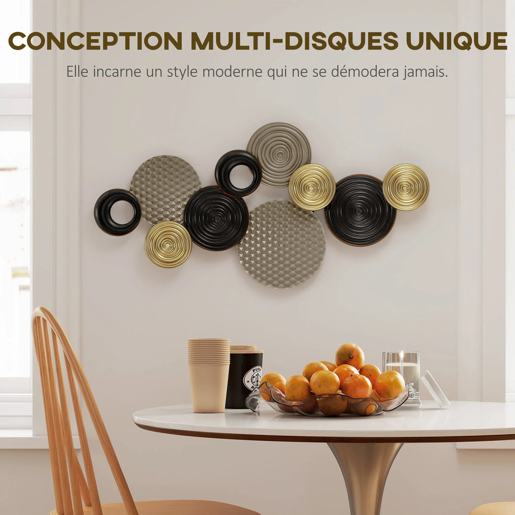 Décoration Murale En Fer Design | 100 x 50 cm