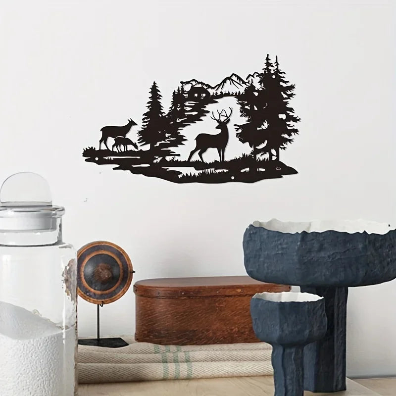 Décoration Murale Animaux En Métal | 40 x 28 cm