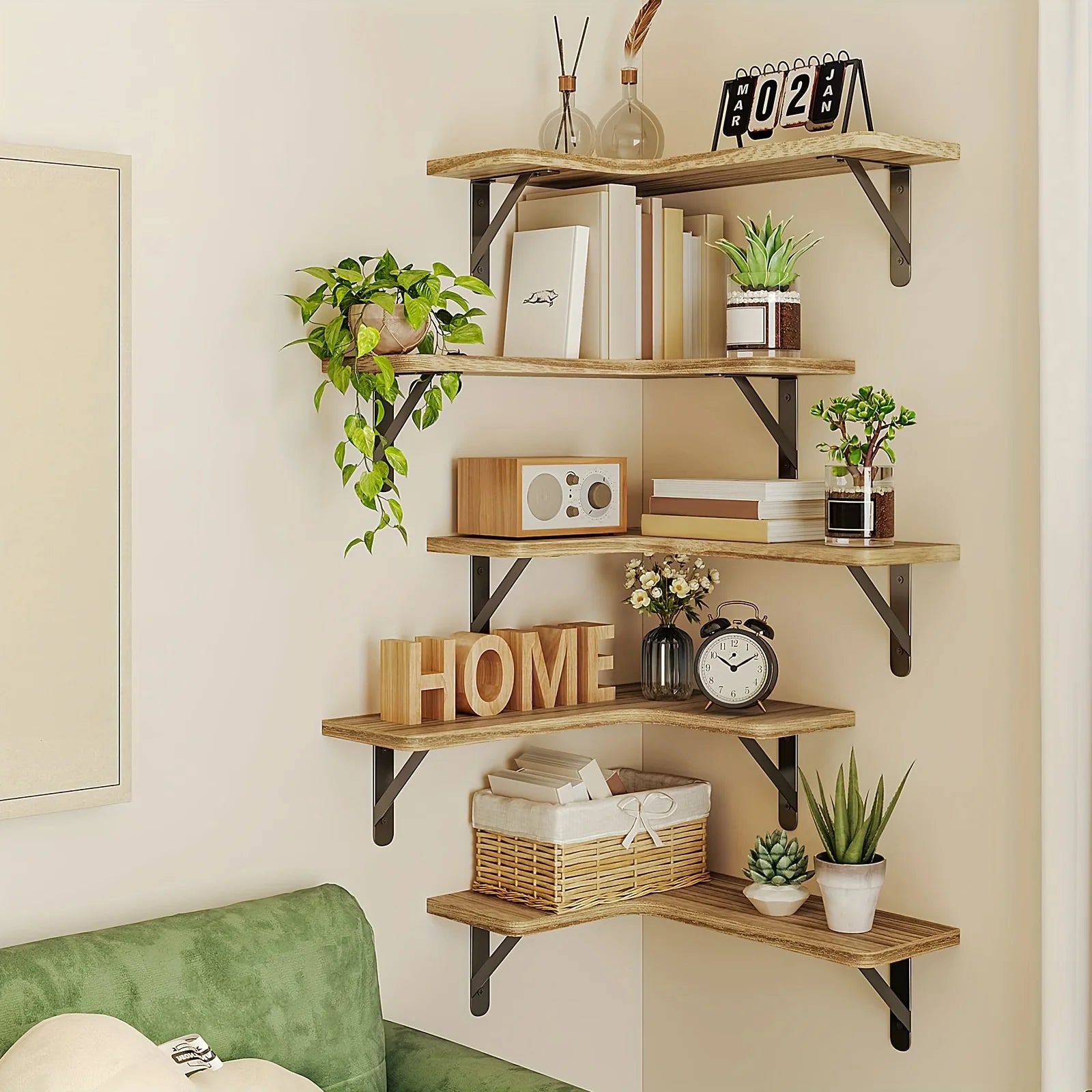 Étagère Murale Décorative En Bois