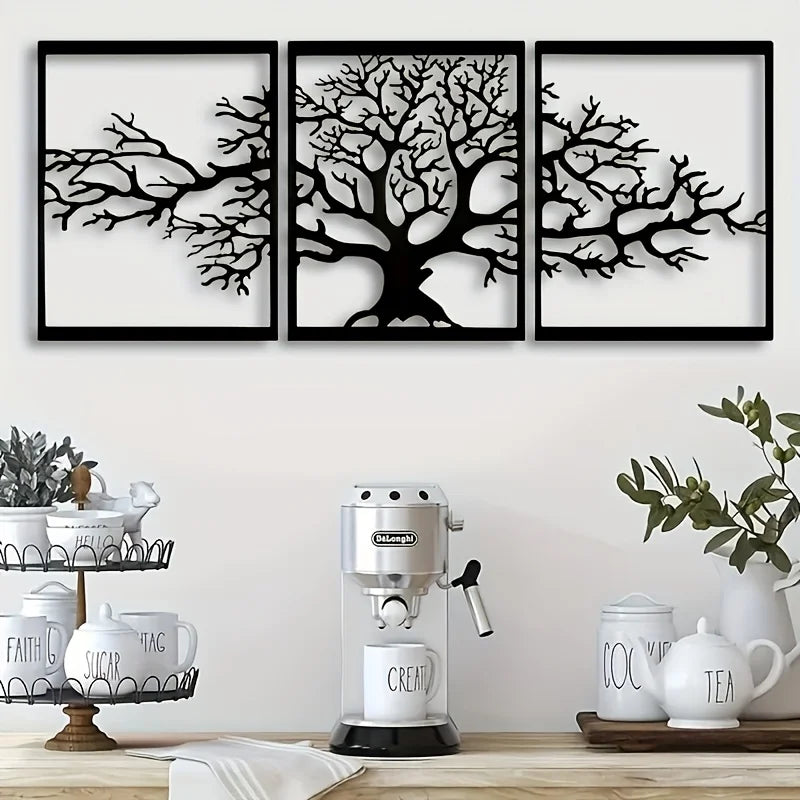 Grande Décoration Murale En Métal | 90 x 37,5cm