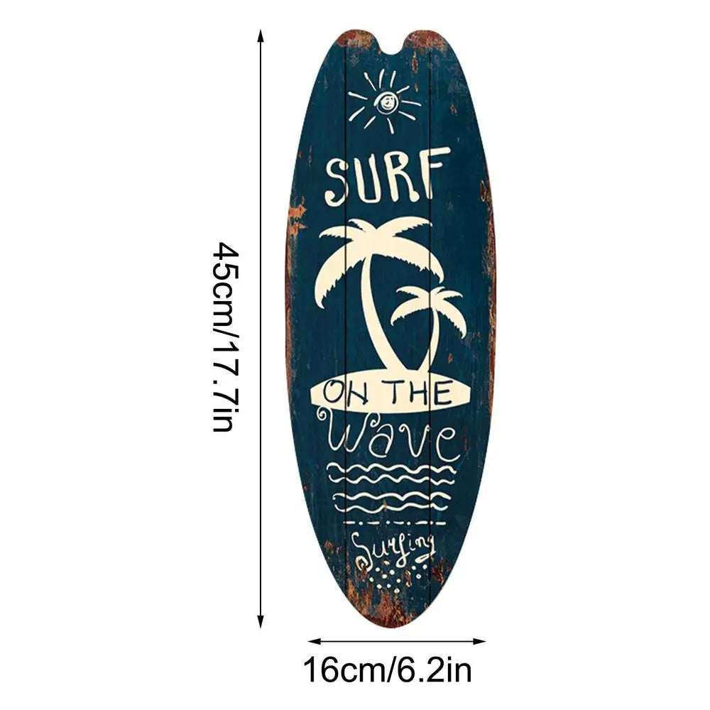 Planche De Surf Décoration Murale | 45 x 16 cm