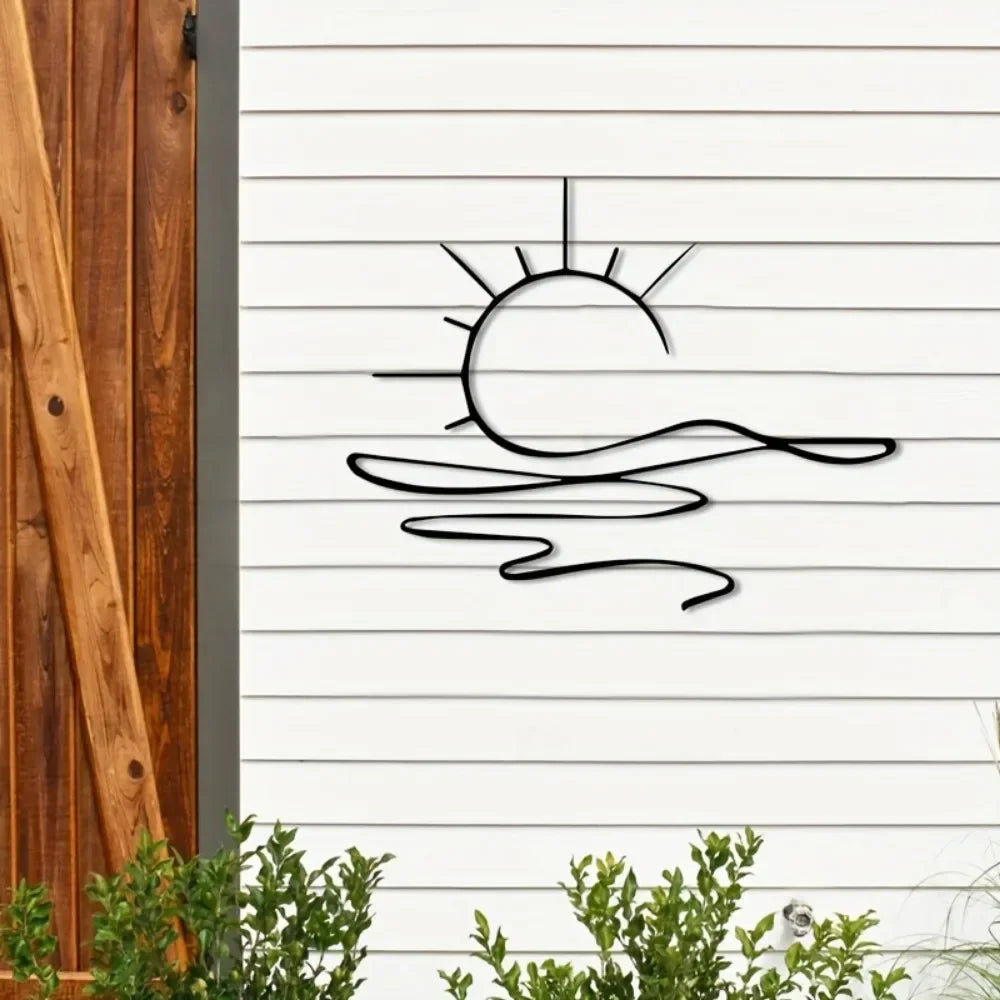 Décoration Murale Soleil Métal | 30 x 23,6 cm