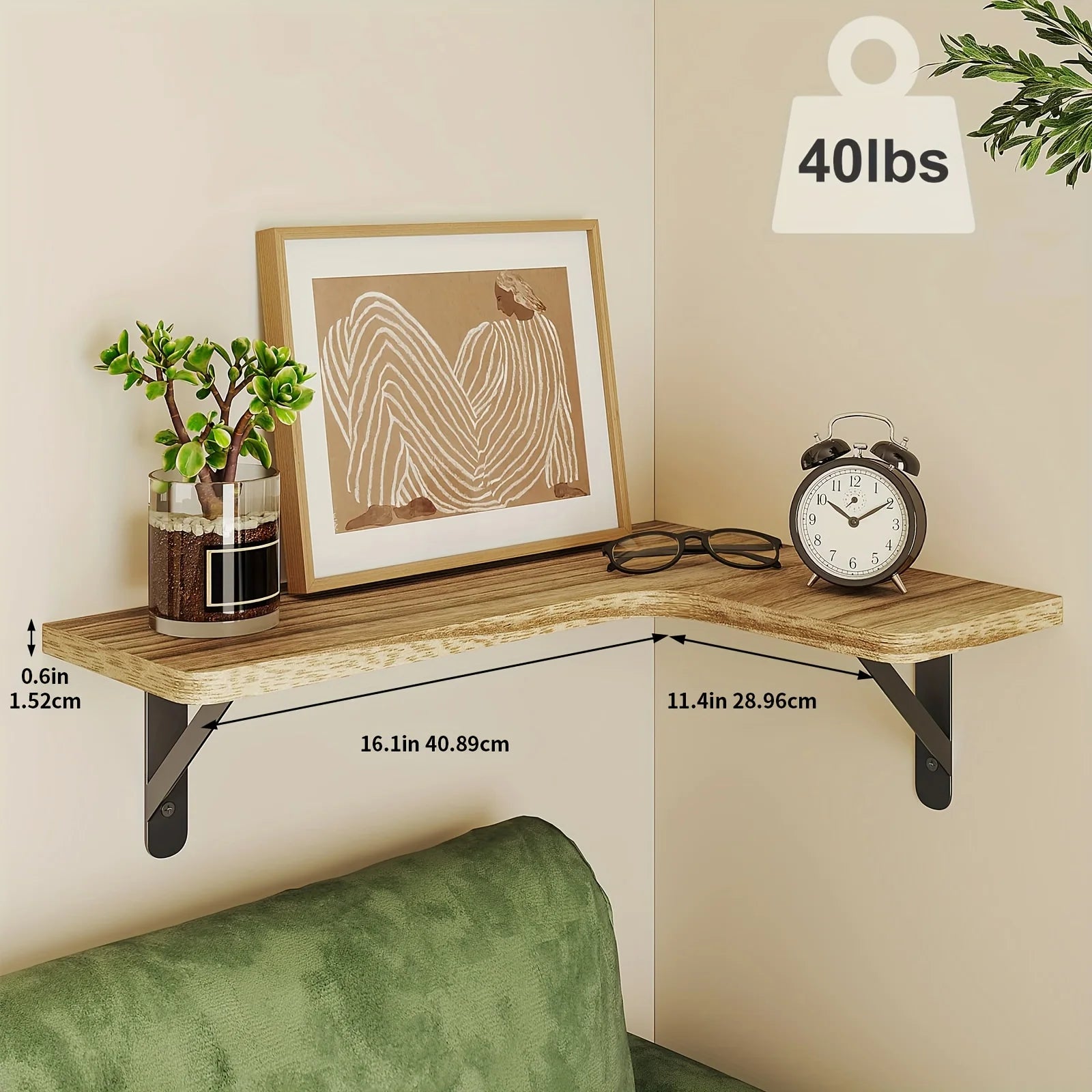 Étagère Murale Décorative En Bois