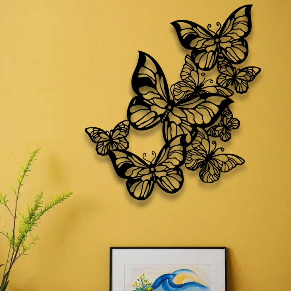 Décoration Murale Papillon Fer Forgé | 40 x 36 cm