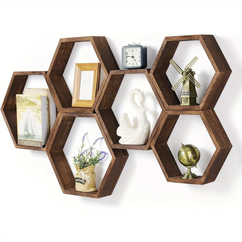 Décoration Murale Hexagonale Bois