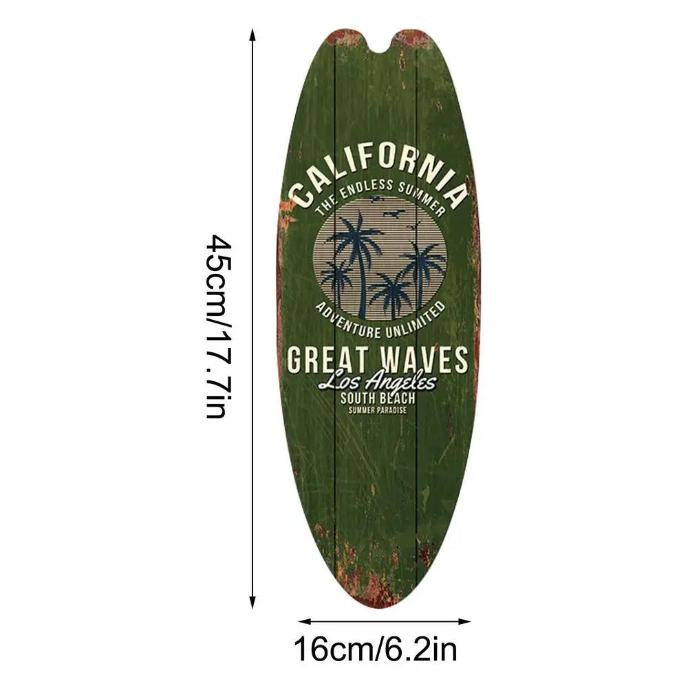 Planche De Surf Décoration Murale | 45 x 16 cm