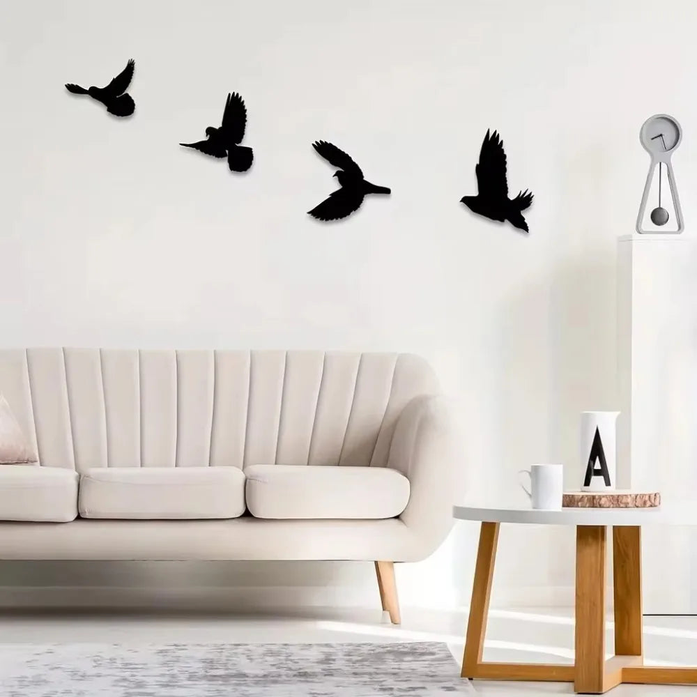 Décoration Murale Oiseaux Métal