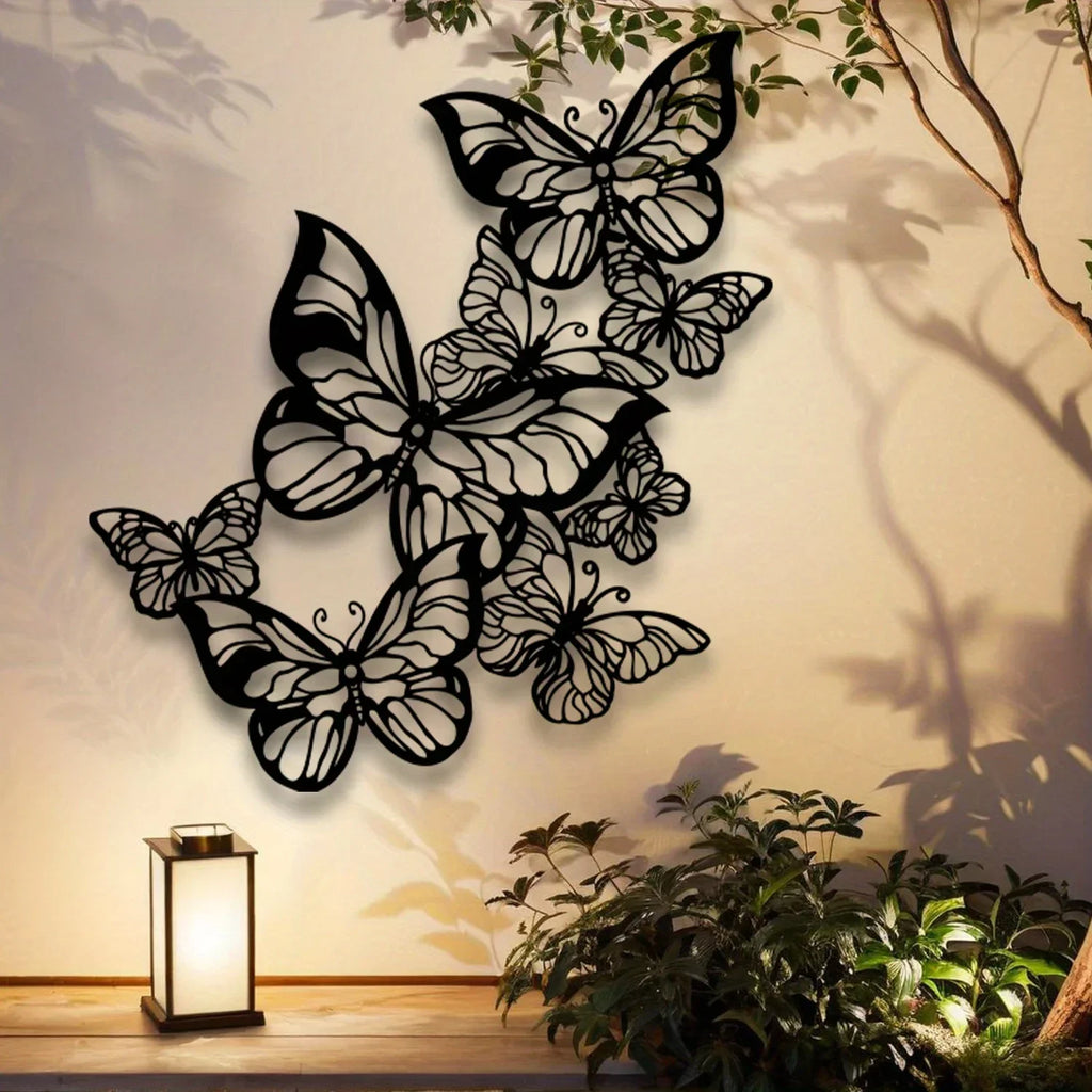 Décoration Murale Papillon Fer Forgé | 40 x 36 cm