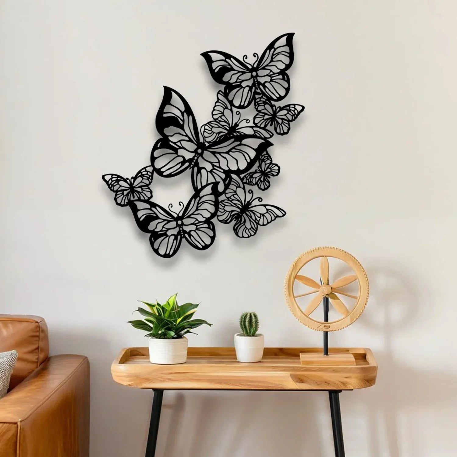 Décoration Murale Papillon Fer Forgé | 40 x 36 cm