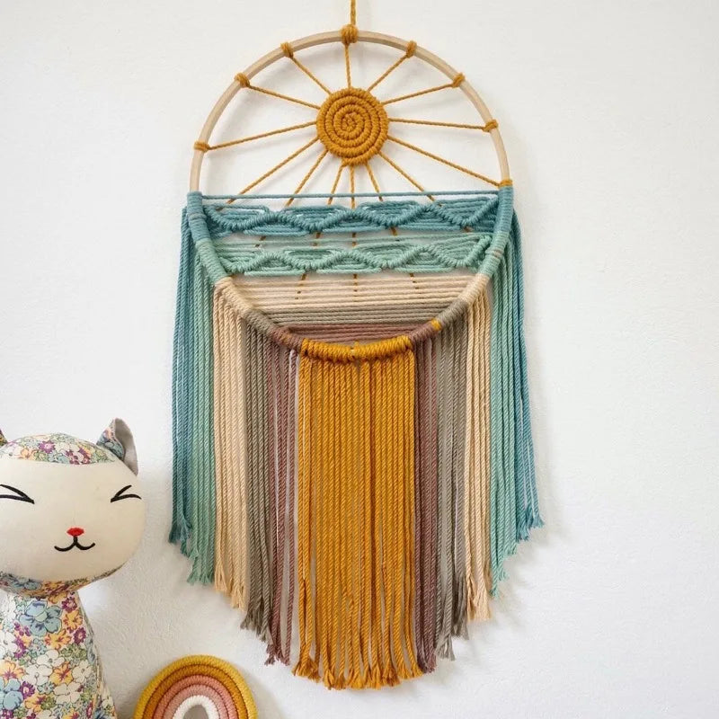 Cercle Macramé Mural | 27 x 60 cm
