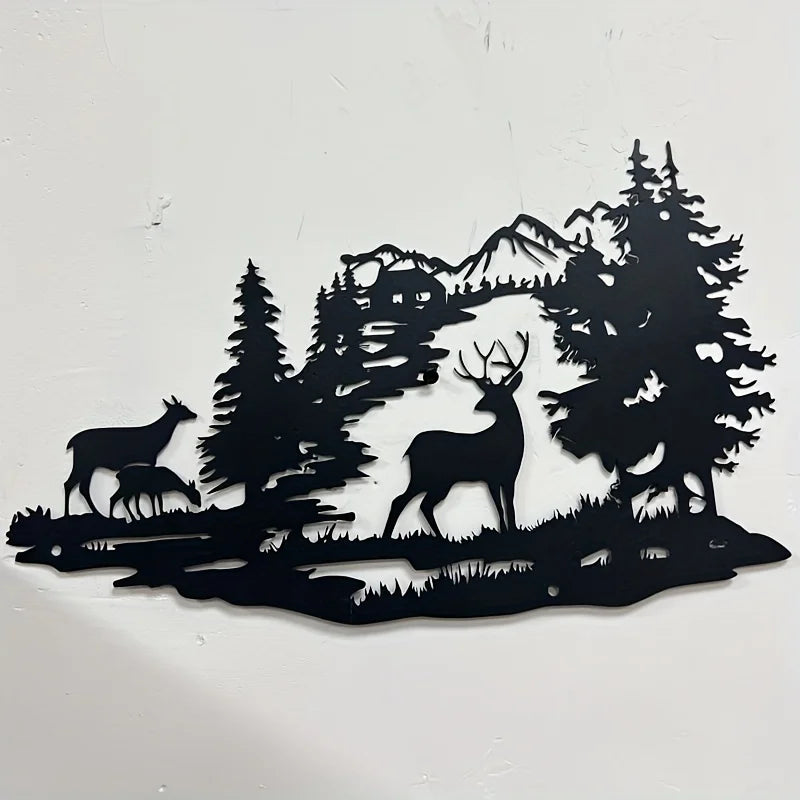 Décoration Murale Animaux En Métal | 40 x 28 cm