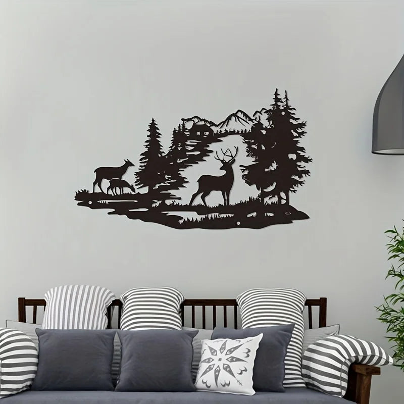 Décoration Murale Animaux En Métal | 40 x 28 cm