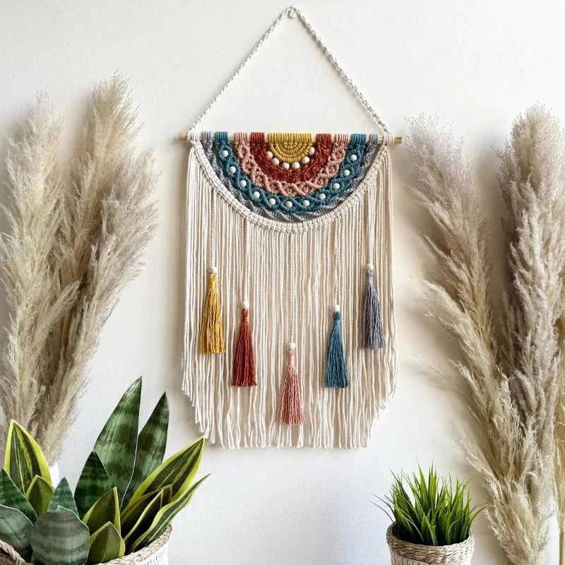 Macramé Mural Coloré | 40 x 60cm