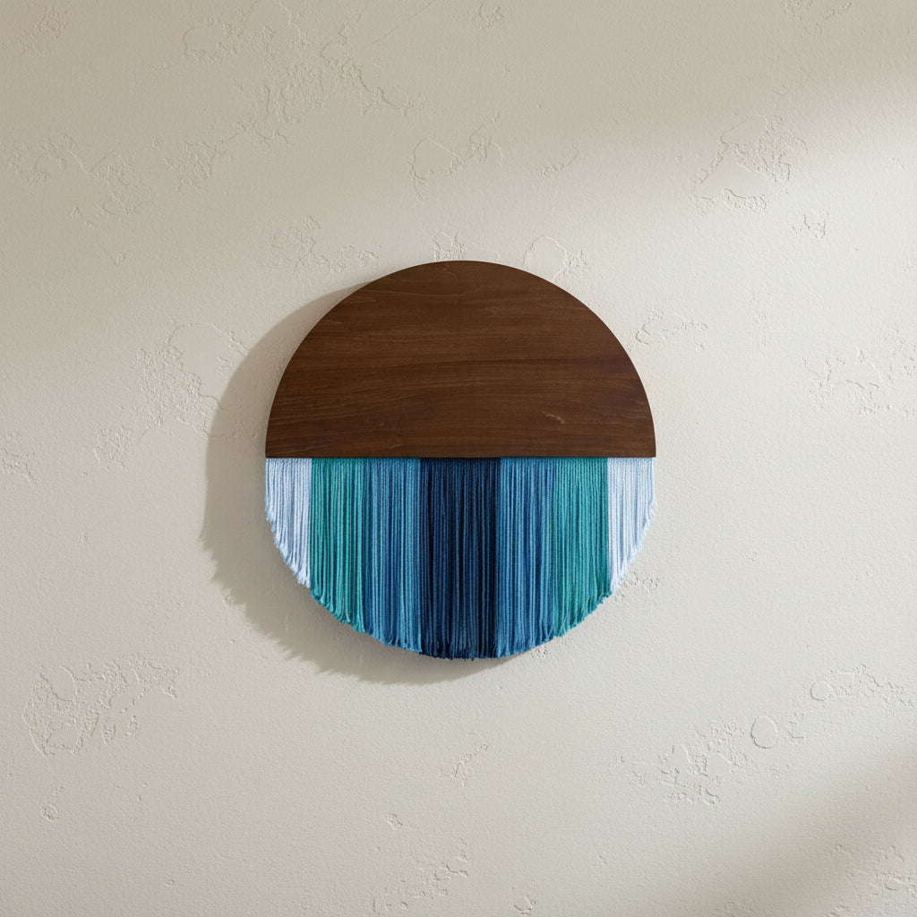 Macramé Mural Bleu | 40 x 50 cm