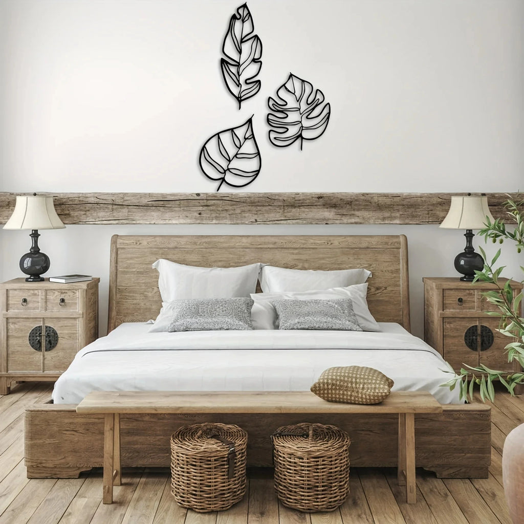 Décoration Murale Métal Feuille