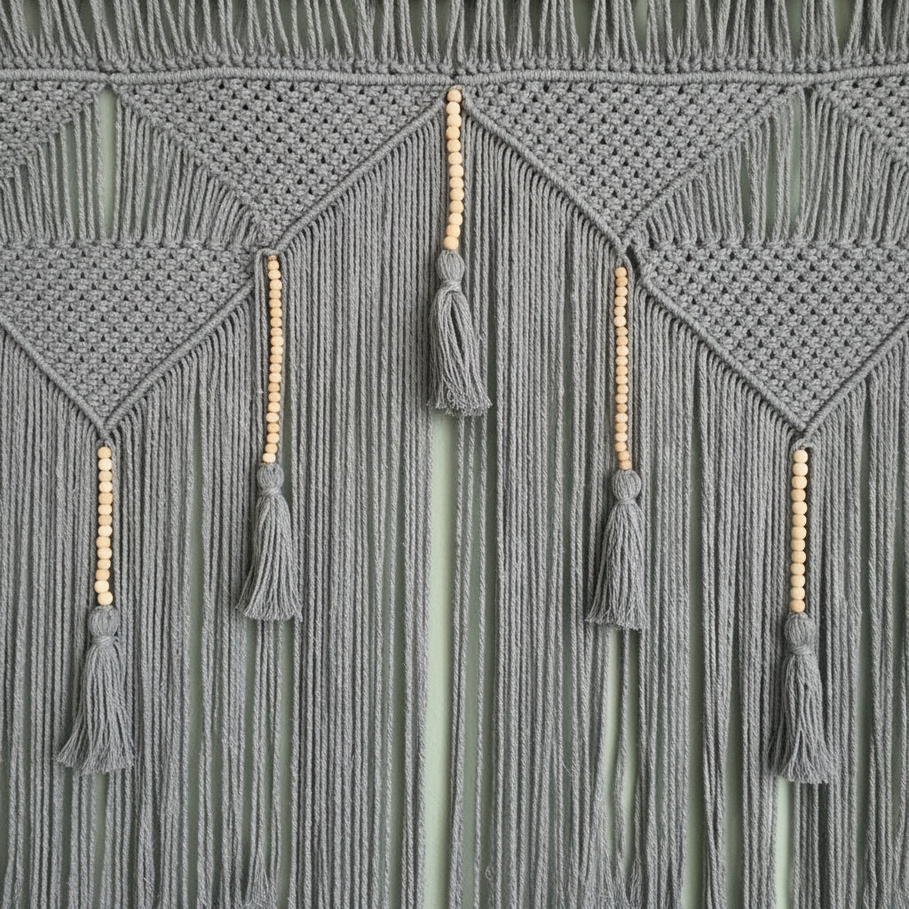 Macramé Mural Gris