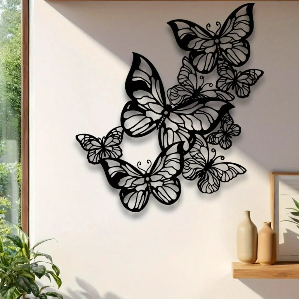 Décoration Murale Papillon Fer Forgé | 40 x 36 cm