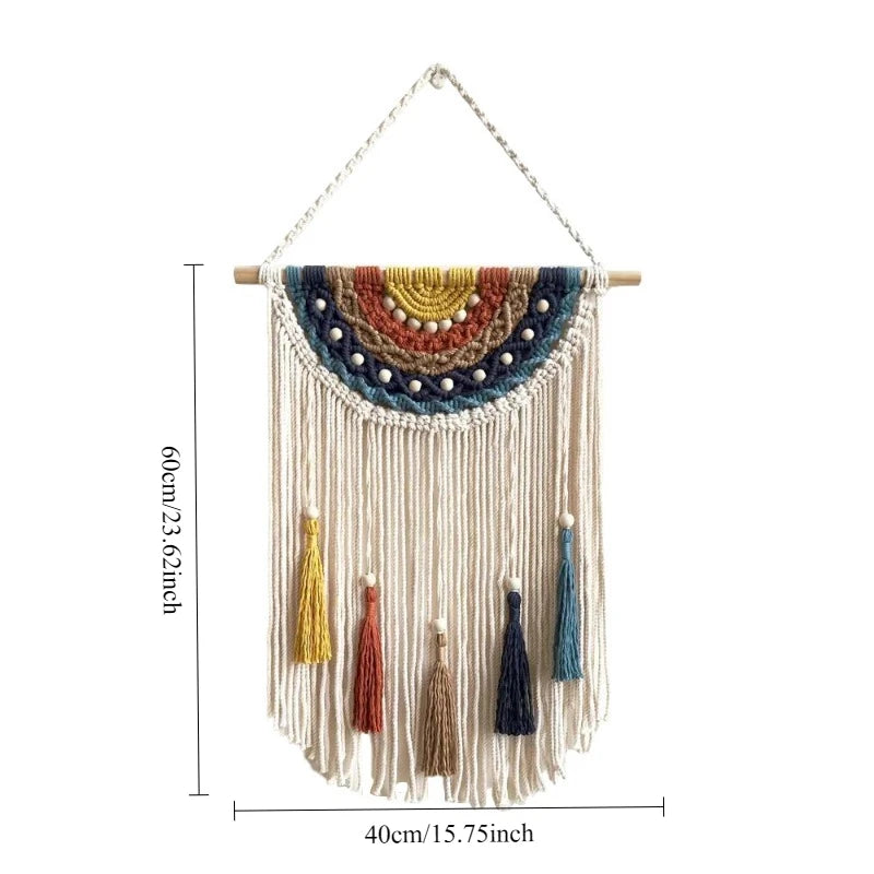 Macramé Mural Coloré | 40 x 60cm