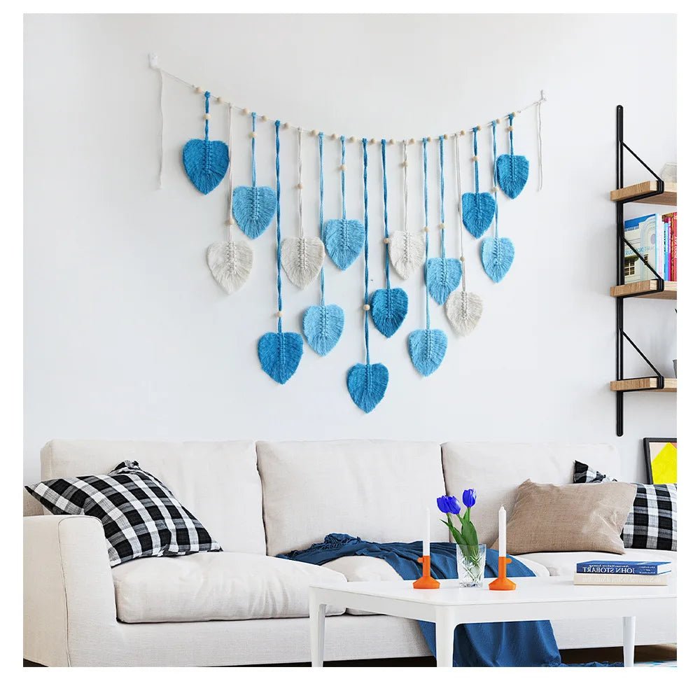 Feuille Macramé Mural