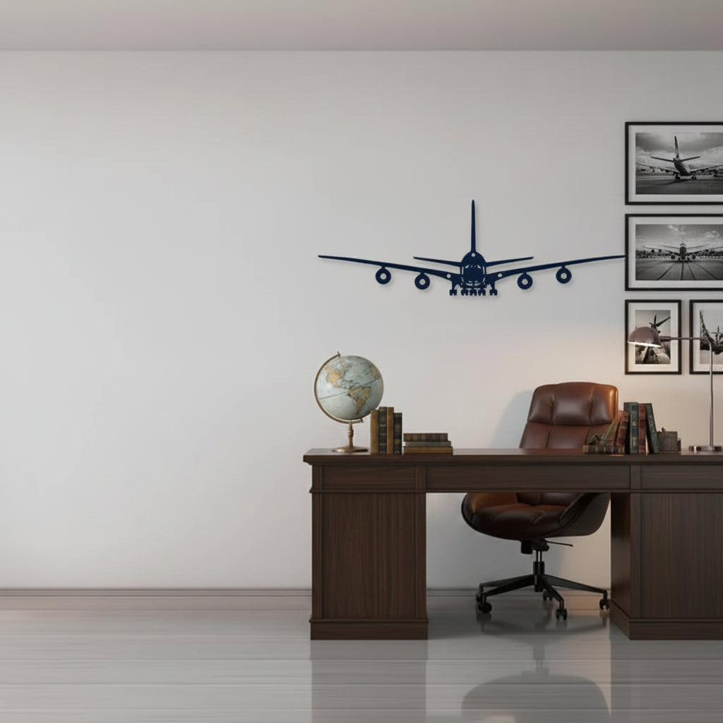 Décoration Murale Métal Avion | 40 x 12 cm