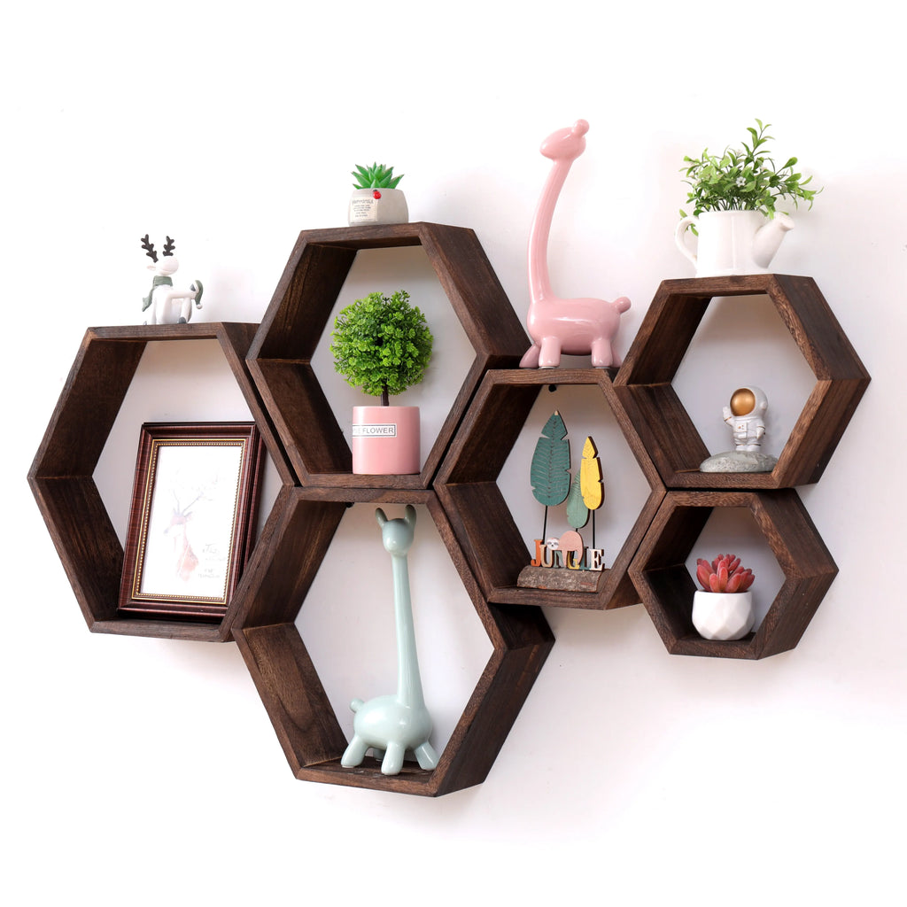 Décoration Murale Hexagonale Bois